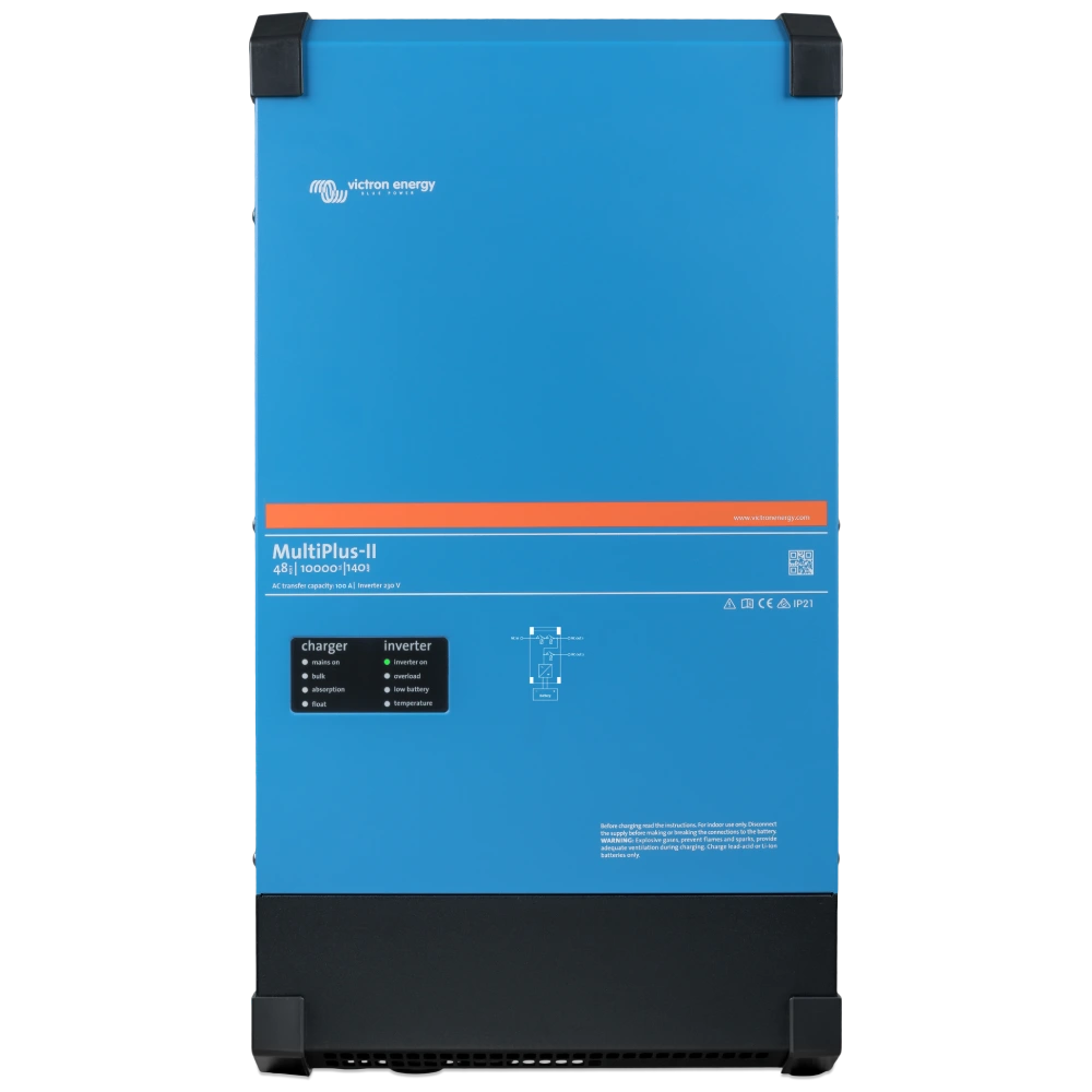 Багатофункціональний інвертор однофазний/зарядний пристрій VictronEnergy MultiPlus-II 48/10000/140-100