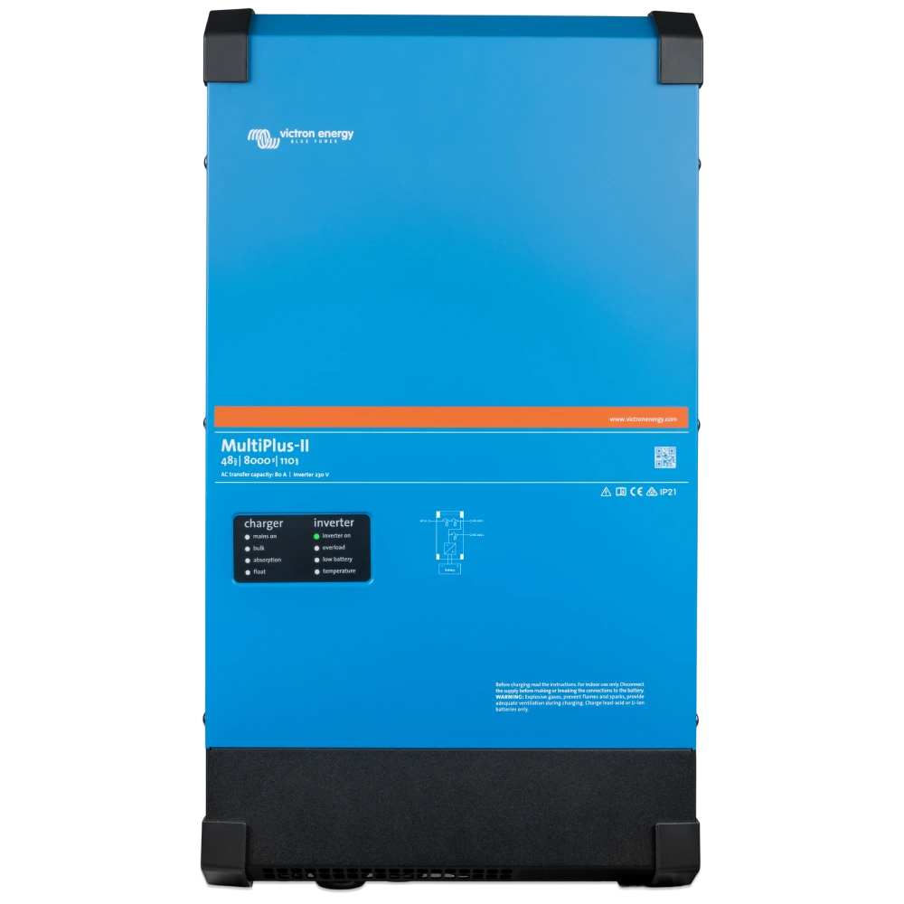 Багатофункціональний інвертор однофазний/зарядний пристрій VictronEnergy MultiPlus-II 48/8000/110-100